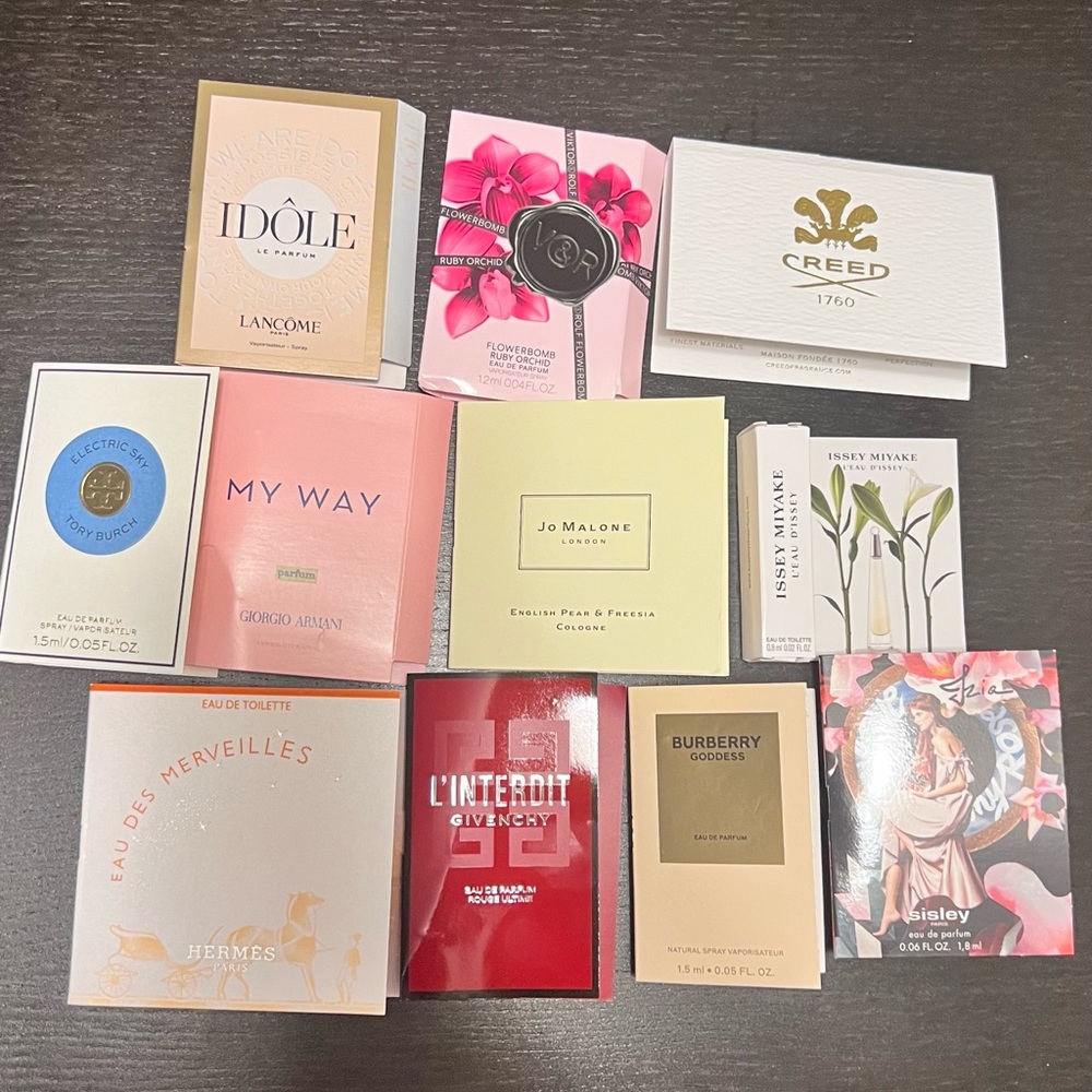 Parfum set x11 jo malone armani idole hermes viktor rolf creed burberry sisley